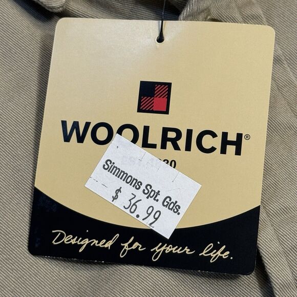 Woolrich Men's Hunting Khaki Shirt Embroidered Labrador NOS- Size Large - Picture 6 of 11